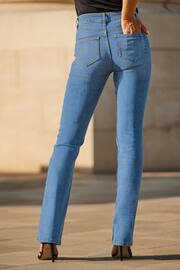 Sosandar Blue Mid Rise Bootcut Jeans - Image 4 of 5