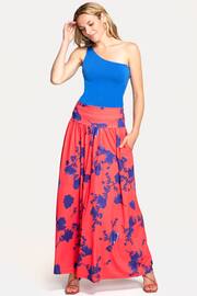 Hot Squash Red Roll Top Maxi Skirts - Image 1 of 3