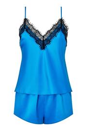 Ann Summers Blue Cerise Lace and Satin Cami Pyjama Set - Image 4 of 4