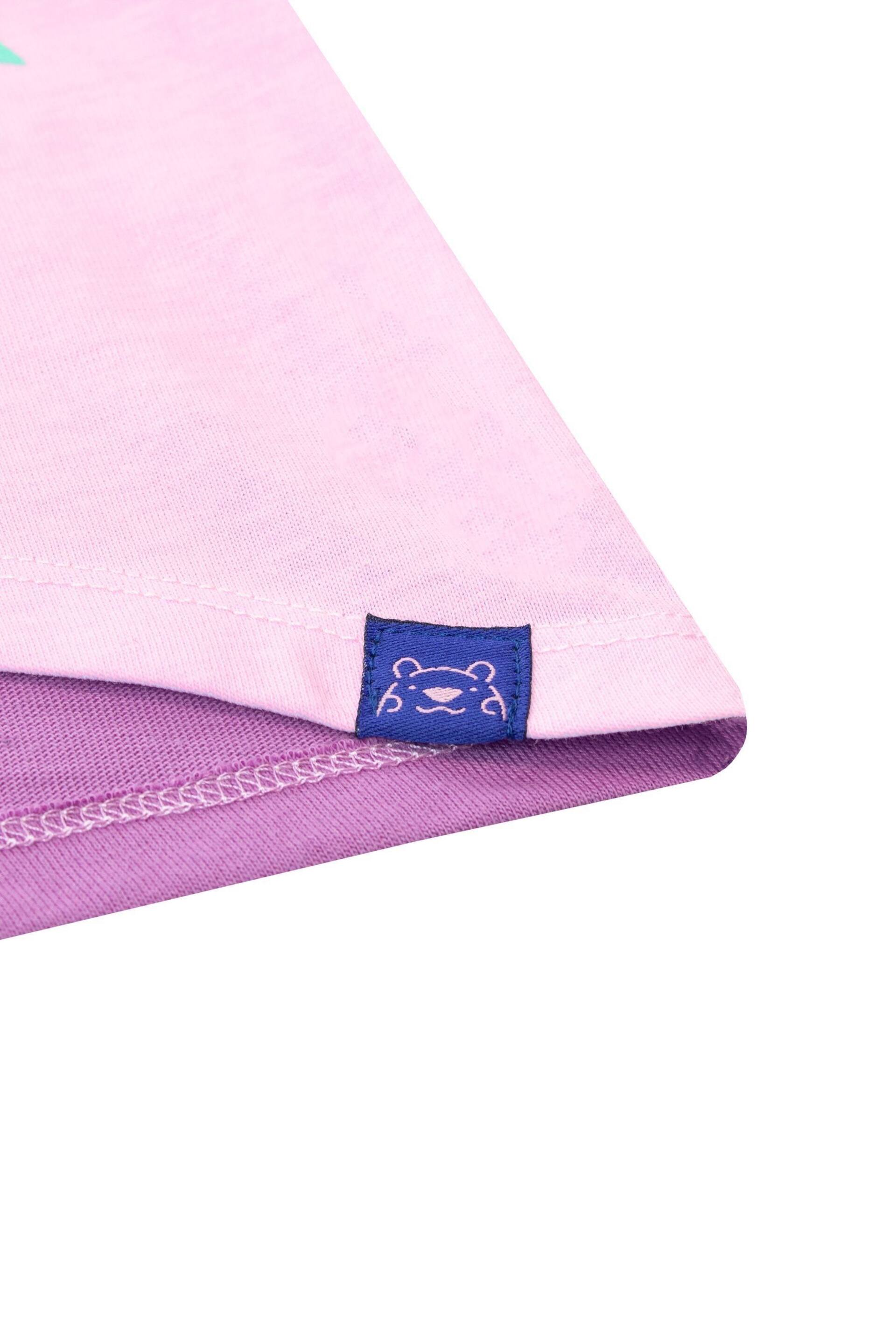 Harry Bear Purple Glitter Unicorn T-Shirt - Image 3 of 4