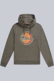 Animal Mens Green River Front Graphic Organic Hoodie - Image 5 of 9