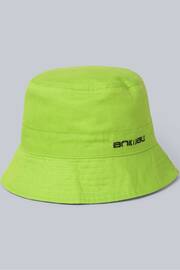 Animal Kids Bright Green Reversible Bucket Hat - Image 3 of 9