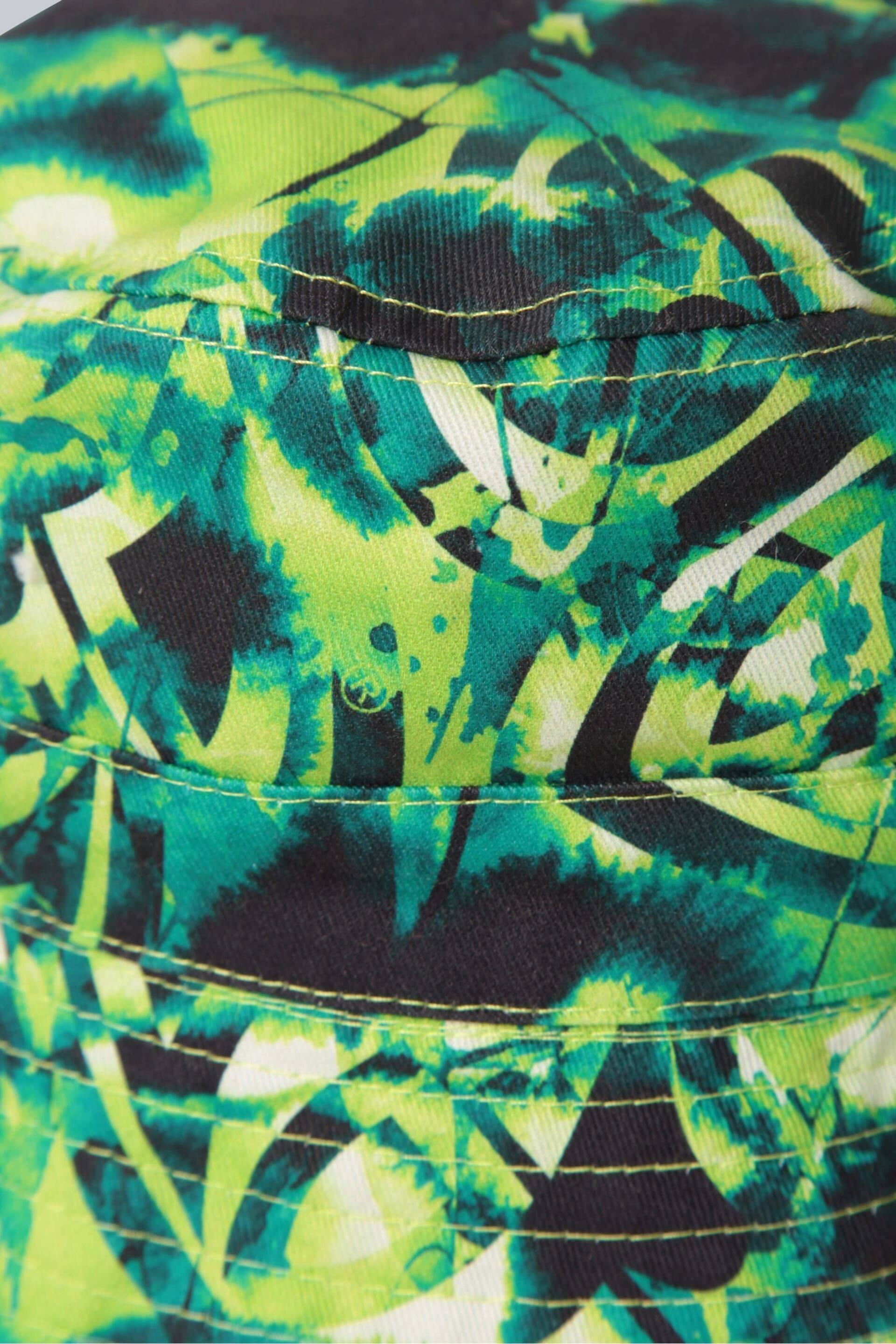 Animal Kids Bright Green Reversible Bucket Hat - Image 9 of 9