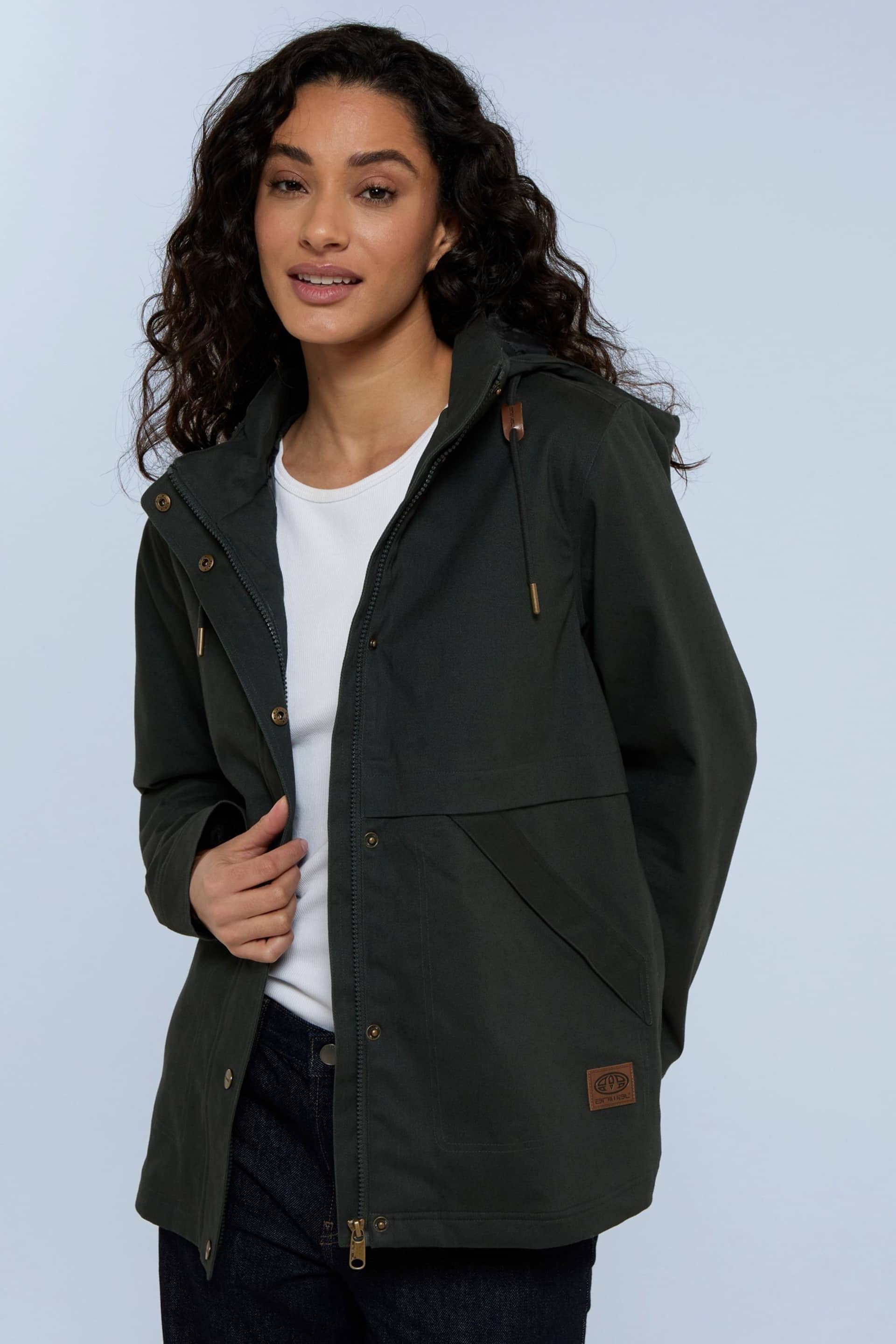 Animal Womens Green Padstow Cotton Jacket - Image 4 of 9
