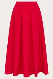 Monsoon Red Rachel Poplin Skirt - Image 6 of 6
