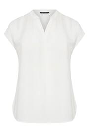 EVANS Curve Ivory Red Utility Blouse - Image 5 of 5