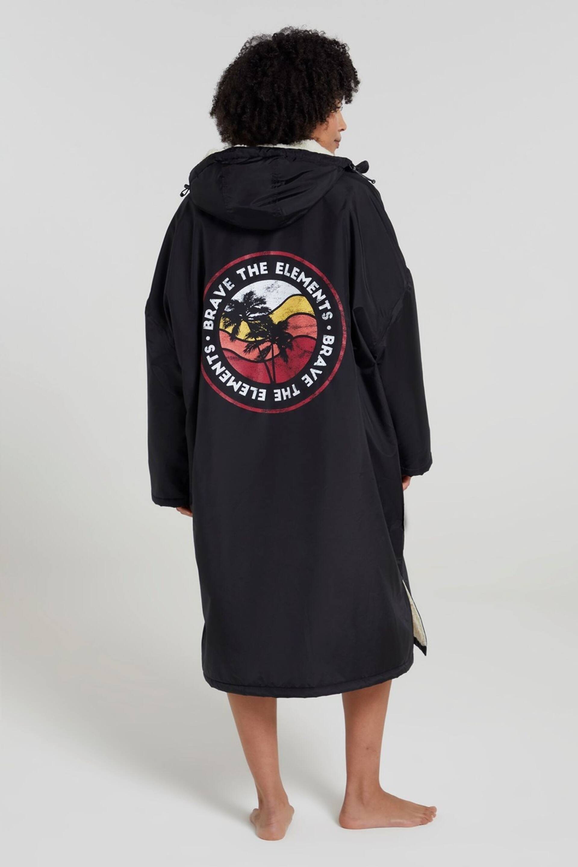 Mountain Warehouse Black Tidal Womens Waterproof Changing Robe - Image 1 of 6