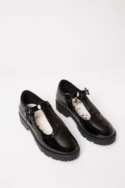 Lipsy Black Patent Flower Mary Jane Flat School Shoe - Image 3 of 4