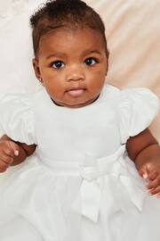 Lipsy Ivory Baby Puff Sleeve Occasion Dress - Image 4 of 4