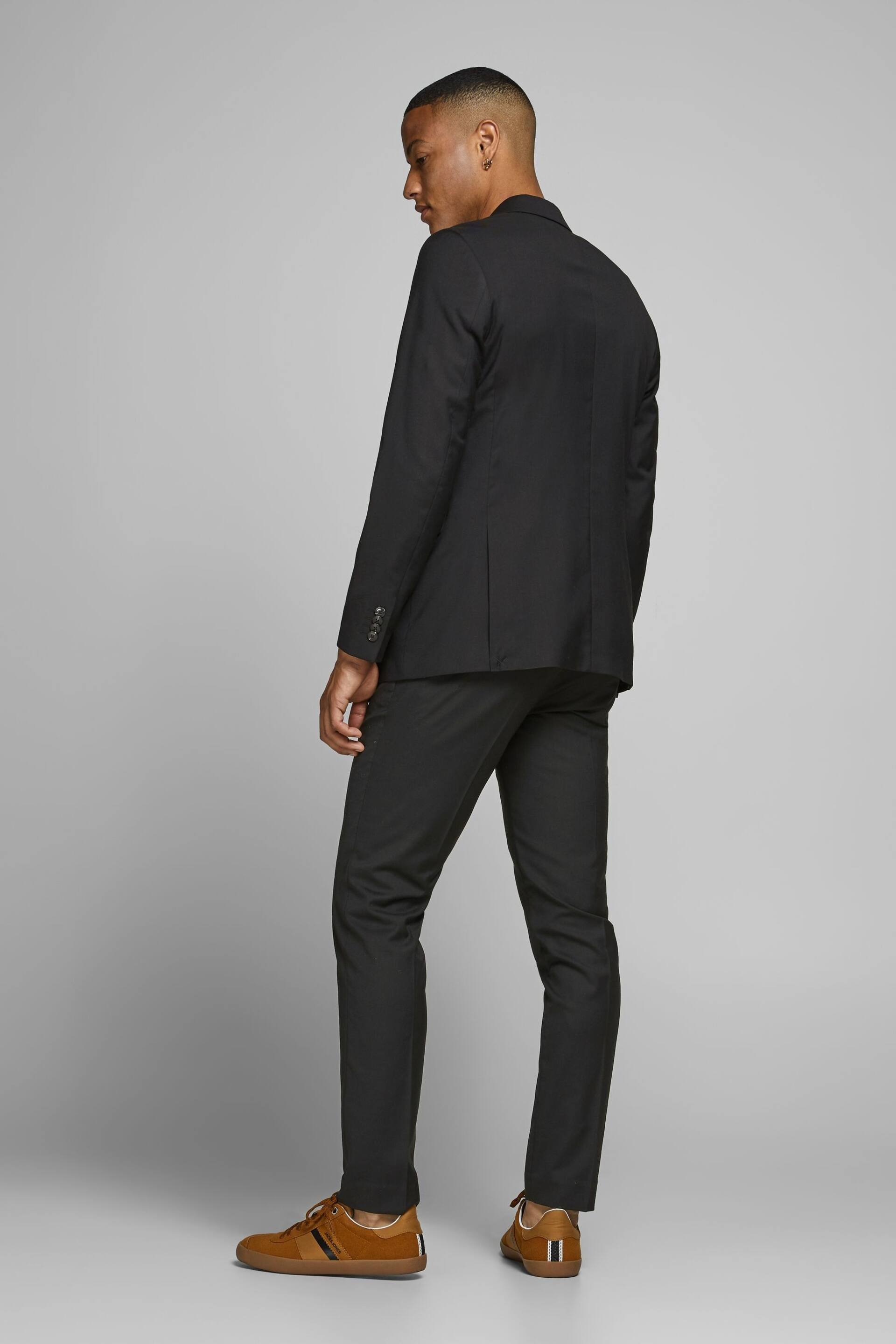JACK & JONES Black Slim Fit One Button Suit Blazer - Image 3 of 4