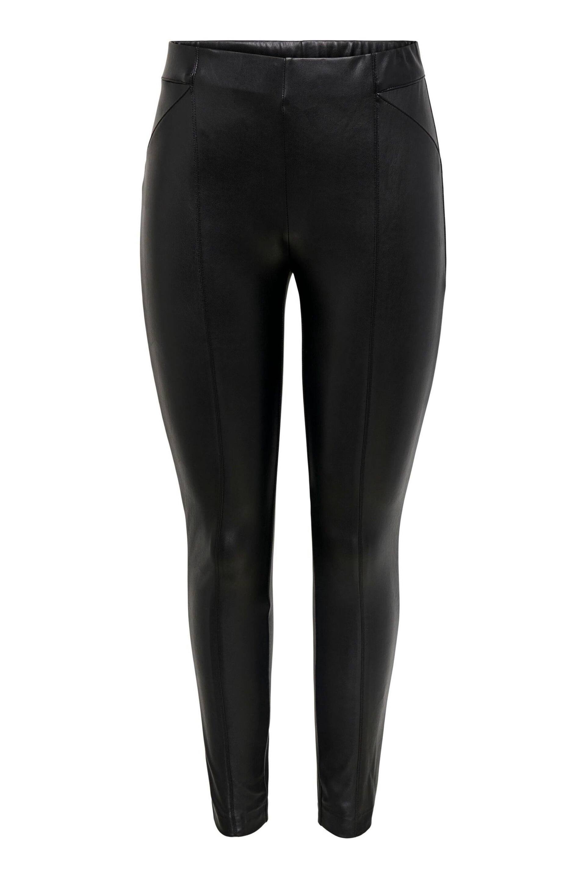 ONLY Black Faux Leather Leggings - Image 5 of 5