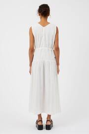 Great Plains White Summer Embroidery V Neck Dress - Image 3 of 4