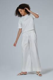 leem Cream Pleated Top - Image 1 of 5