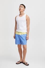 Blend Blue Retro 2 Colour Swimming Shorts - Image 1 of 4