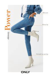 ONLY Blue Power Push Up Extra Skinny Jeans - Image 6 of 6