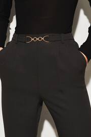 Lipsy Black Tailored Trim Detail Slim Leg Trousers - Image 4 of 4