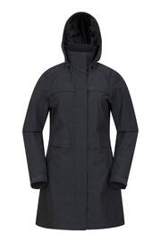 Mountain Warehouse Black Cloud Burst Textured Waterproof Jacket - Womens - Image 1 of 6