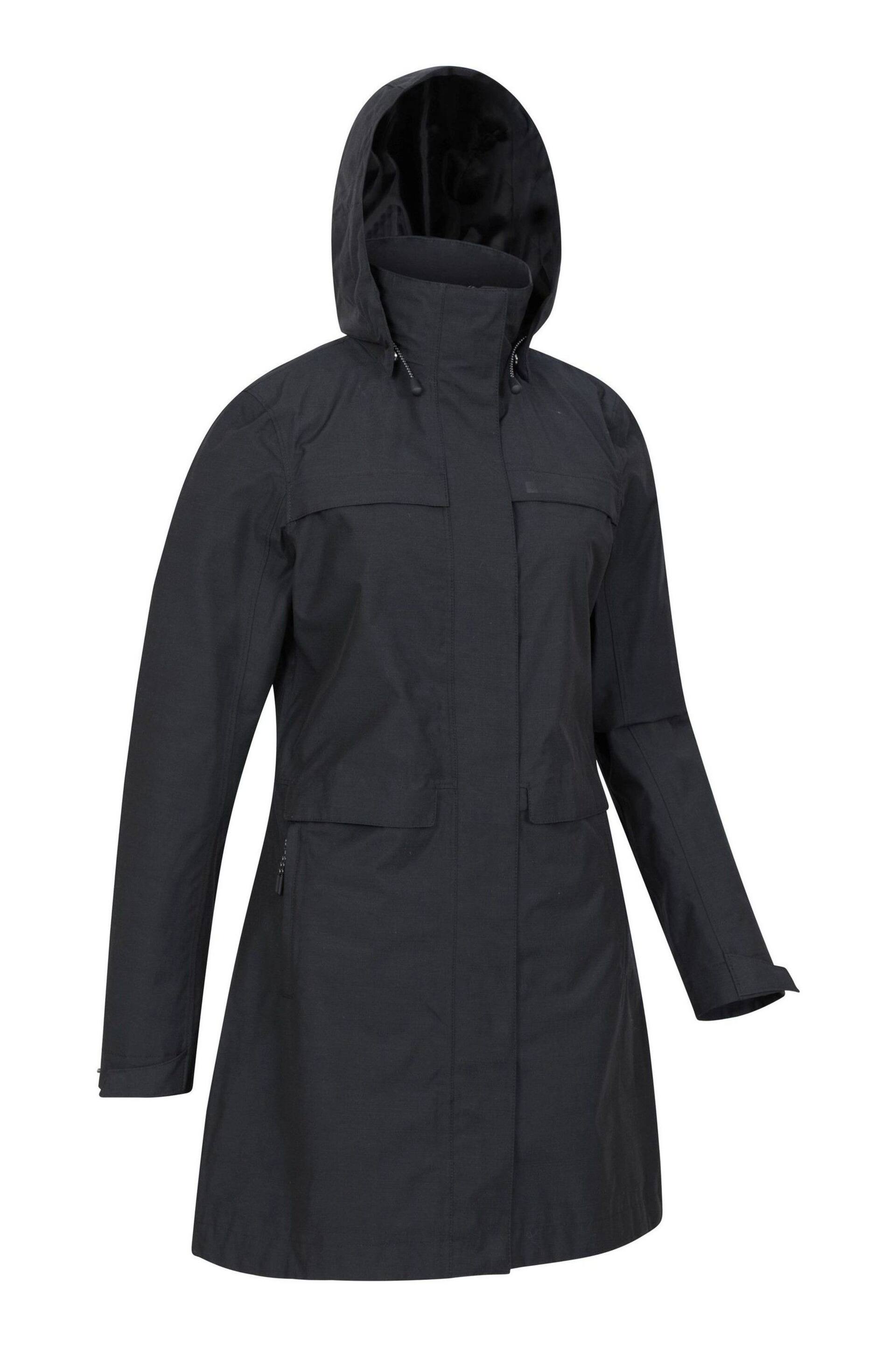 Mountain Warehouse Black Cloud Burst Textured Waterproof Jacket - Womens - Image 2 of 6