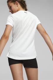 Puma White FIT Youth T-Shirt - Image 2 of 5