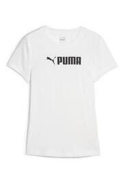 Puma White FIT Youth T-Shirt - Image 4 of 5