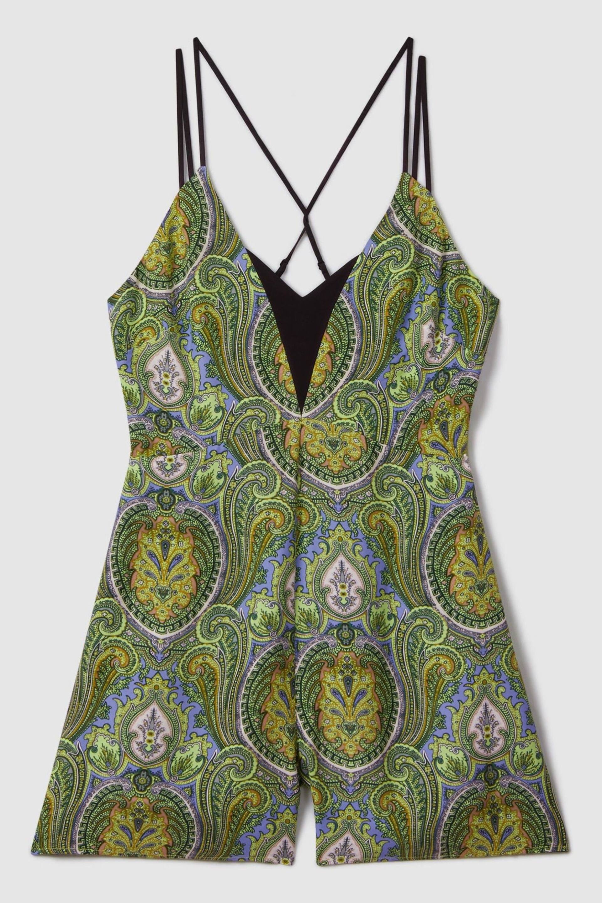 Florere Printed Dual Strap Playsuit - Image 2 of 6