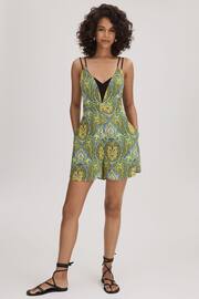 Florere Printed Dual Strap Playsuit - Image 3 of 6