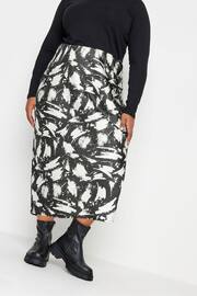 Yours Curve Black Bias Cut Skirt - Image 1 of 4