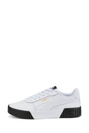 Puma White Womens Carina 2.0 Trainers - Image 1 of 4