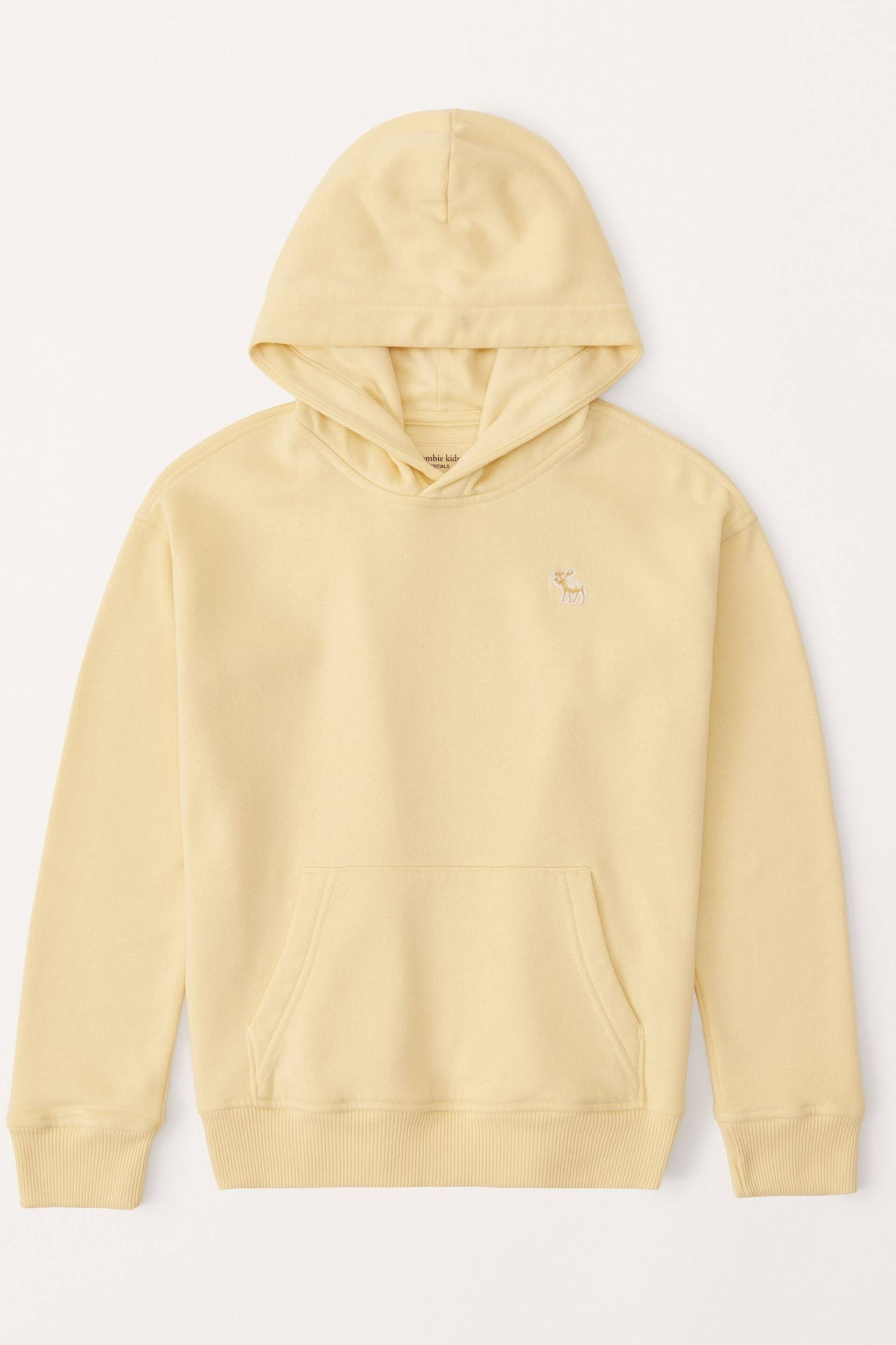Abercrombie & Fitch Yellow Essential Relaxed Fit Hoodie - Image 1 of 3