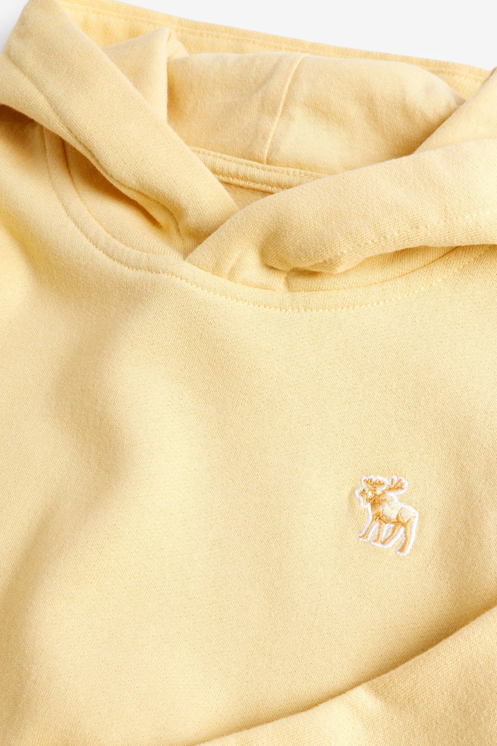 Abercrombie & Fitch Yellow Essential Relaxed Fit Hoodie - Image 3 of 3
