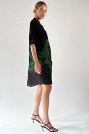 Religion Green Floral Print Strike Tunic With Large Floral Placement In Seasonal Colours - Image 5 of 6