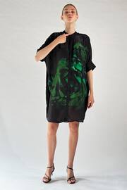 Religion Green Floral Print Strike Tunic With Large Floral Placement In Seasonal Colours - Image 6 of 6