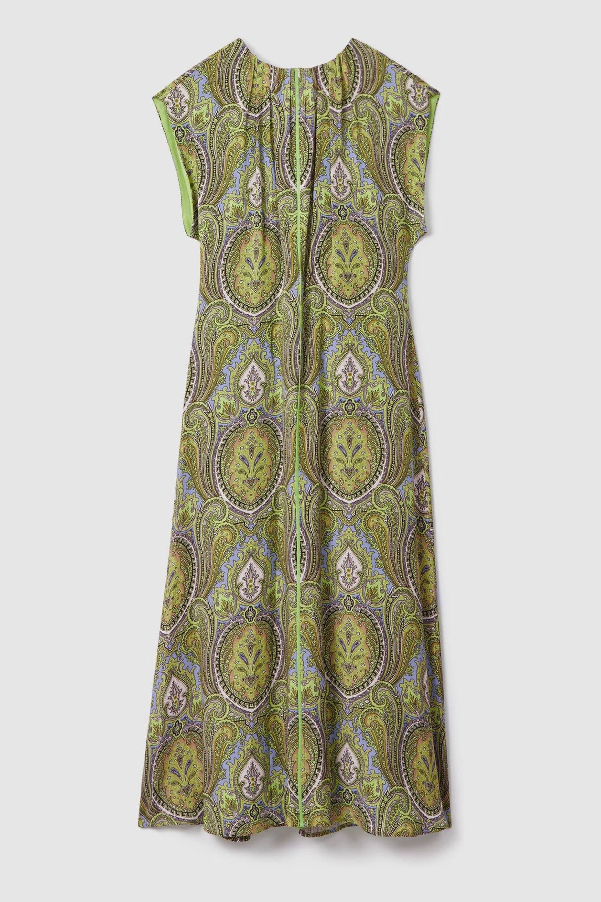 Florere Printed Tie Back Midi Dress - Image 2 of 6