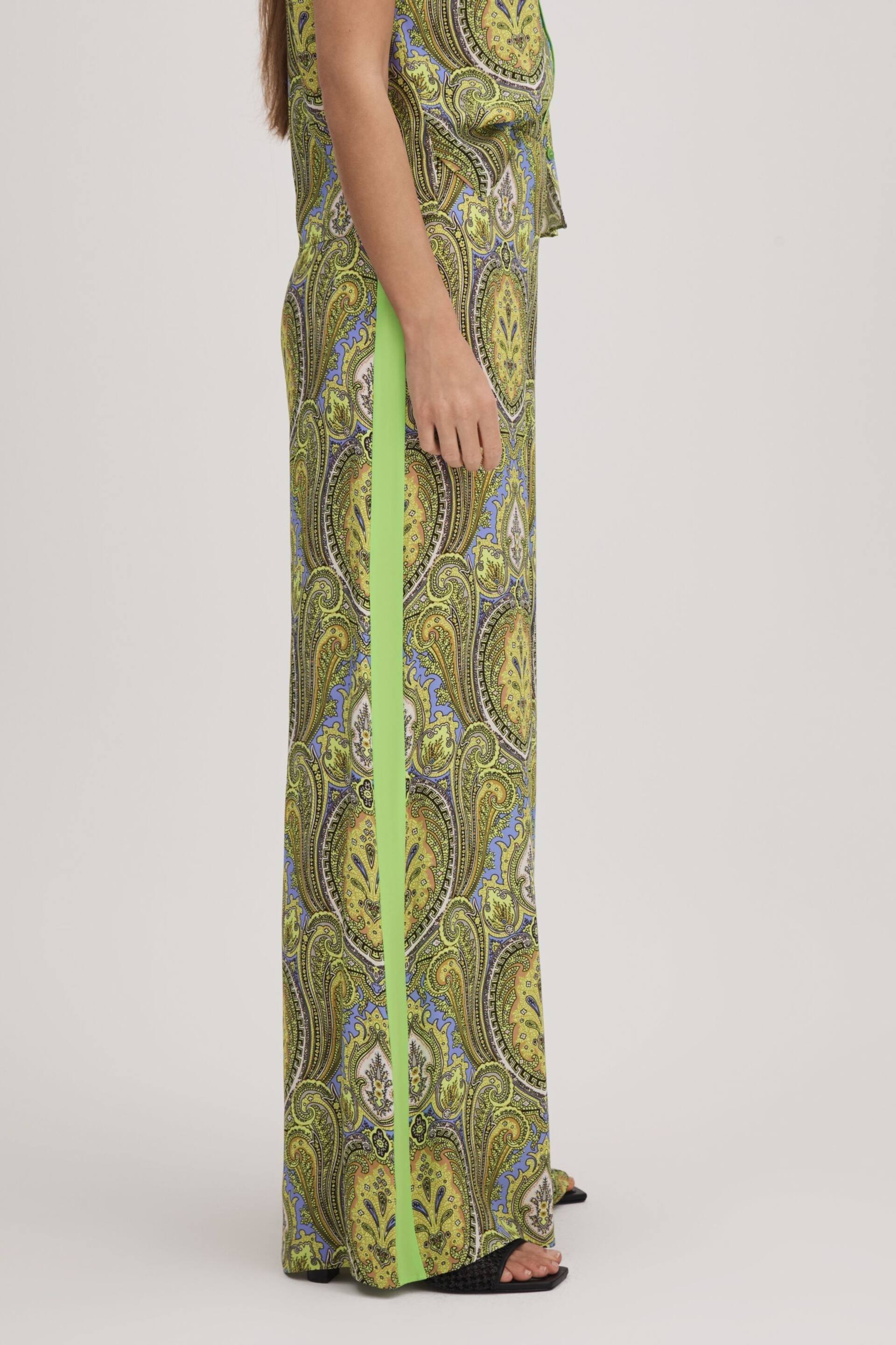 Florere Printed Wide Leg Trousers - Image 3 of 6