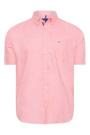 BadRhino Big & Tall Pink Short Sleeve Oxford Shirt - Image 2 of 3