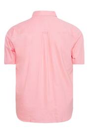 BadRhino Big & Tall Pink Short Sleeve Oxford Shirt - Image 3 of 3