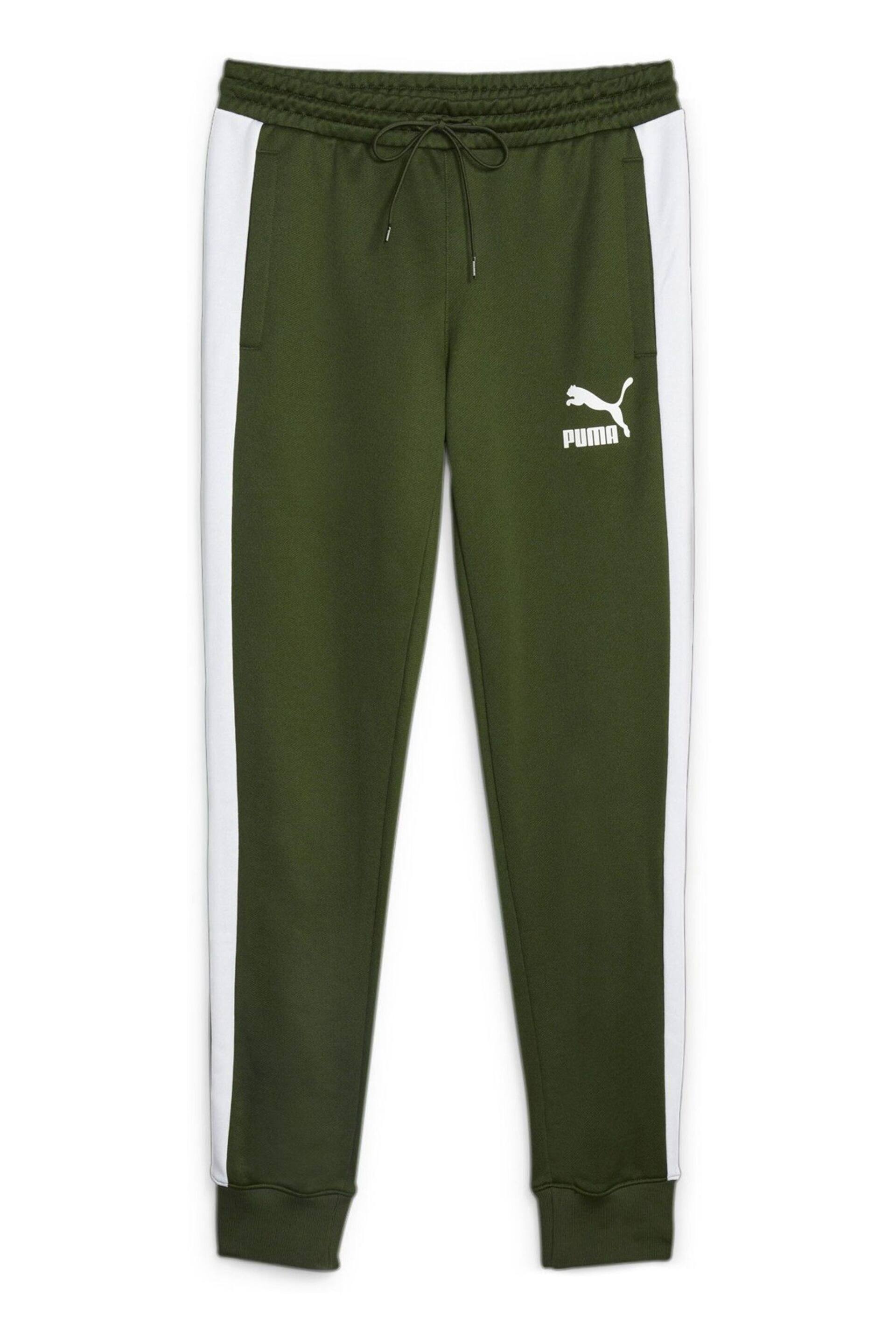 Puma Green T7 Iconic Mens Track Joggers - Image 6 of 7