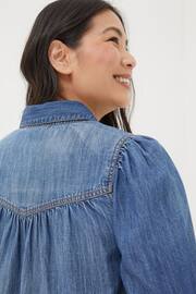 FatFace Blue Clara Denim Dress - Image 5 of 6