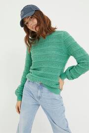 FatFace Green Adrinenna Crew Jumper - Image 1 of 5