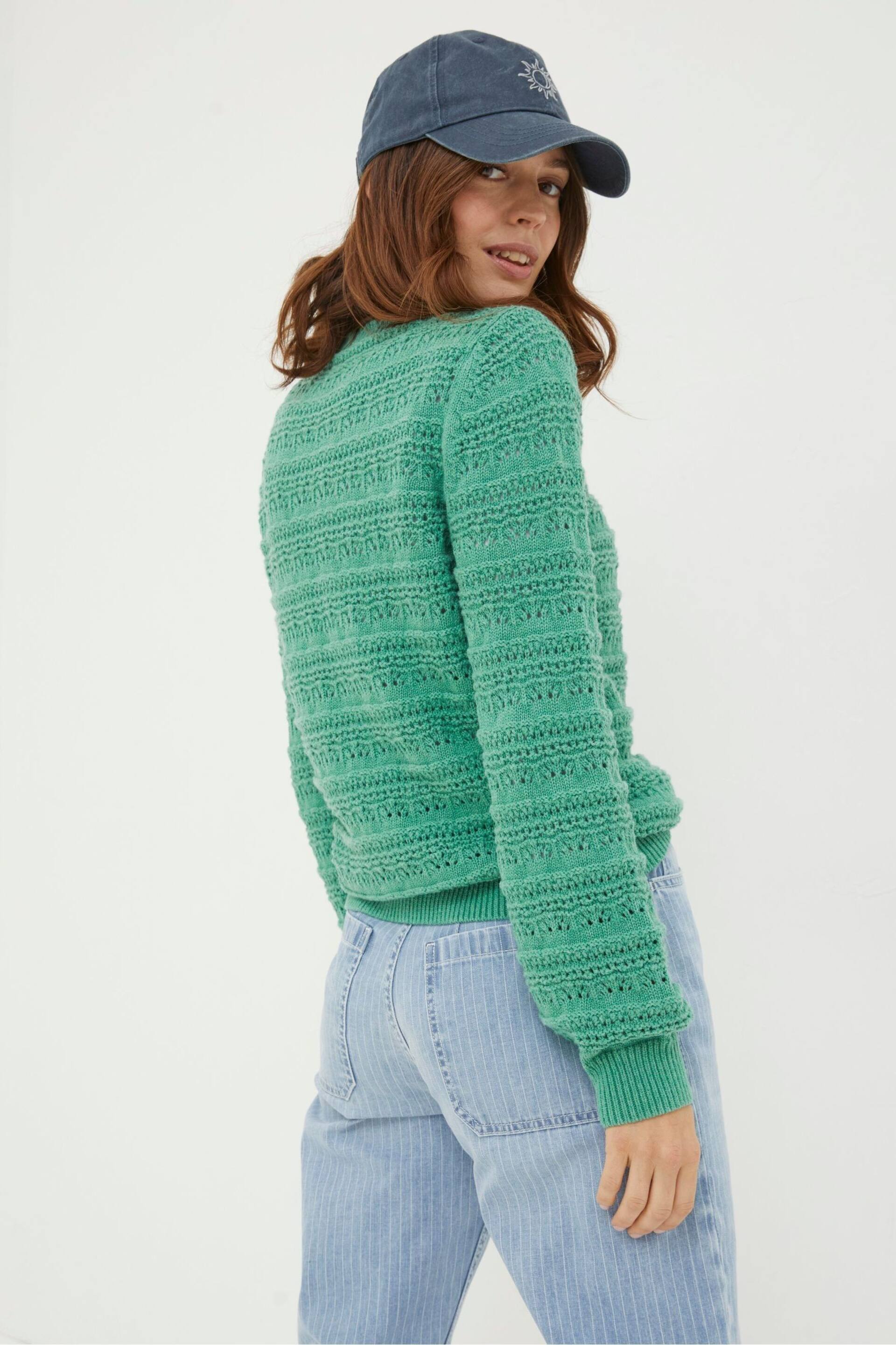 FatFace Green Adrinenna Crew Jumper - Image 2 of 5