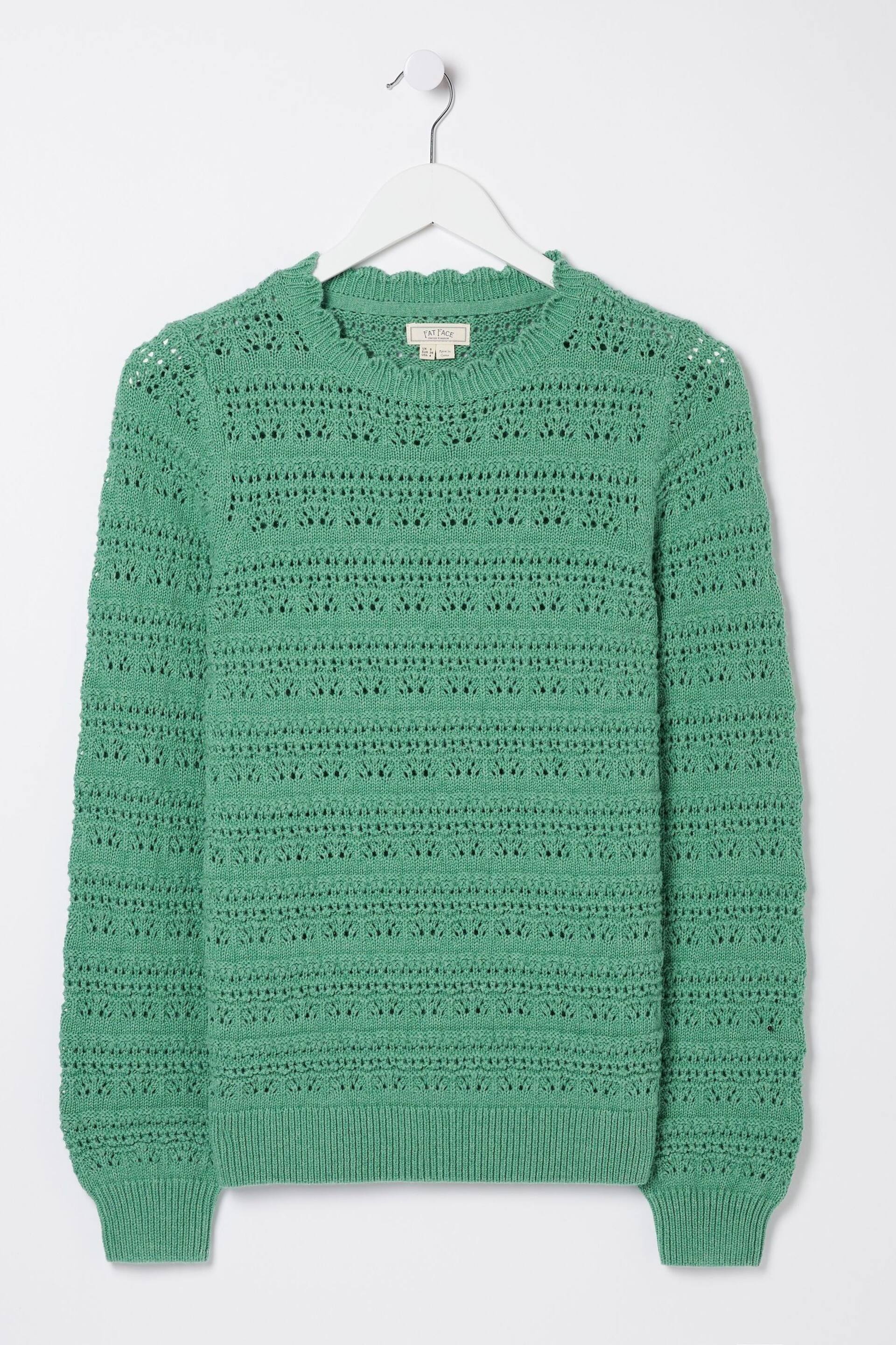 FatFace Green Adrinenna Crew Jumper - Image 5 of 5