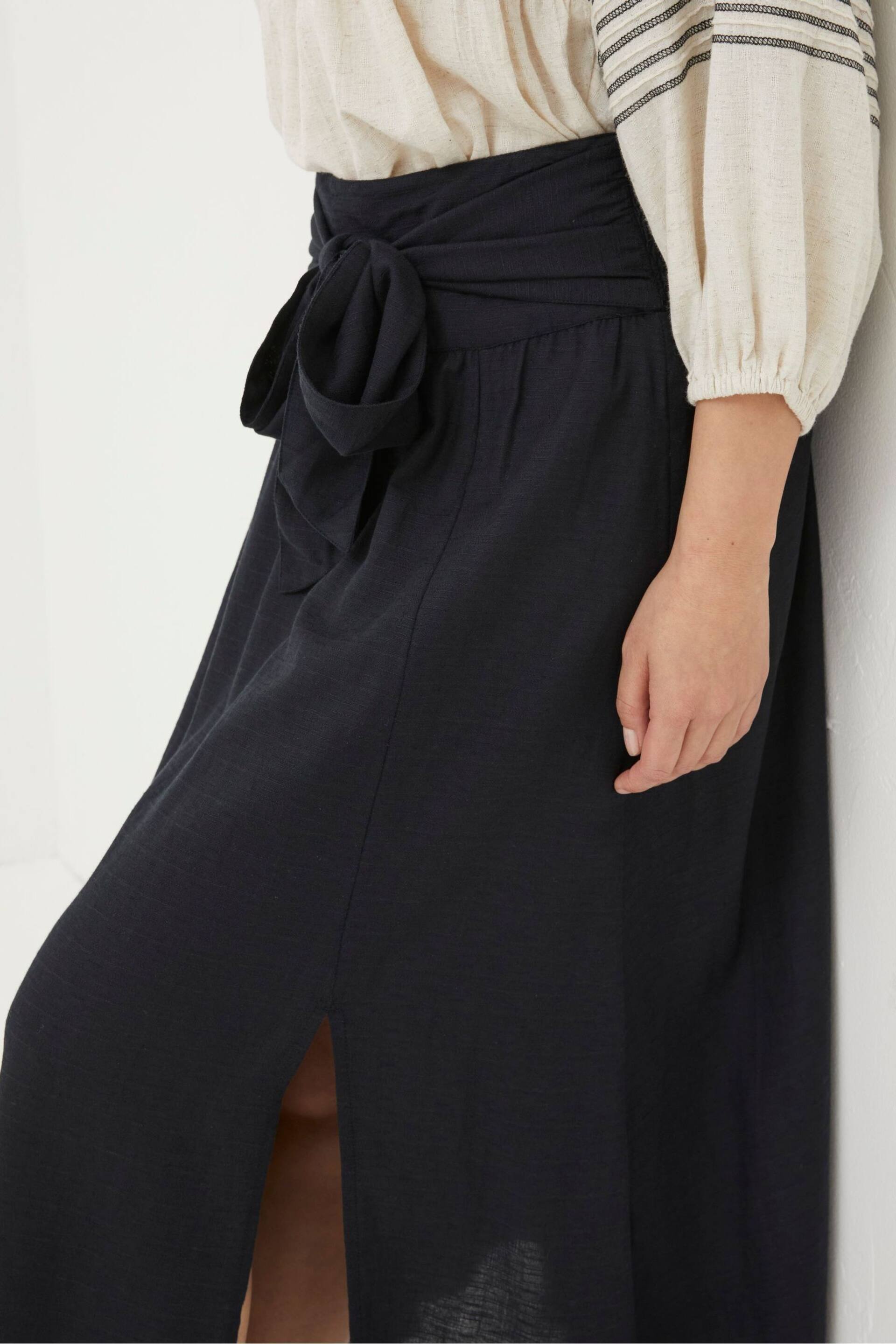 FatFace Black Sascha Midi Skirt - Image 4 of 5