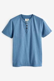 FatFace Blue Woodside Slub Henley T-Shirt - Image 5 of 5