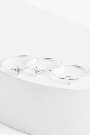 Orelia London Silver Plated Celestial Stacking Rings - Image 1 of 3