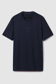 Reiss Midnight Navy Jax Castore Performance Crew Neck T-Shirt - Image 2 of 7