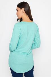 Long Tall Sally Turquoise Henley Top - Image 3 of 4