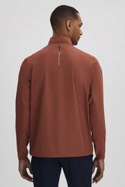 Reiss Rust Dalton Castore Water Repellent Track Jacket - Image 5 of 8