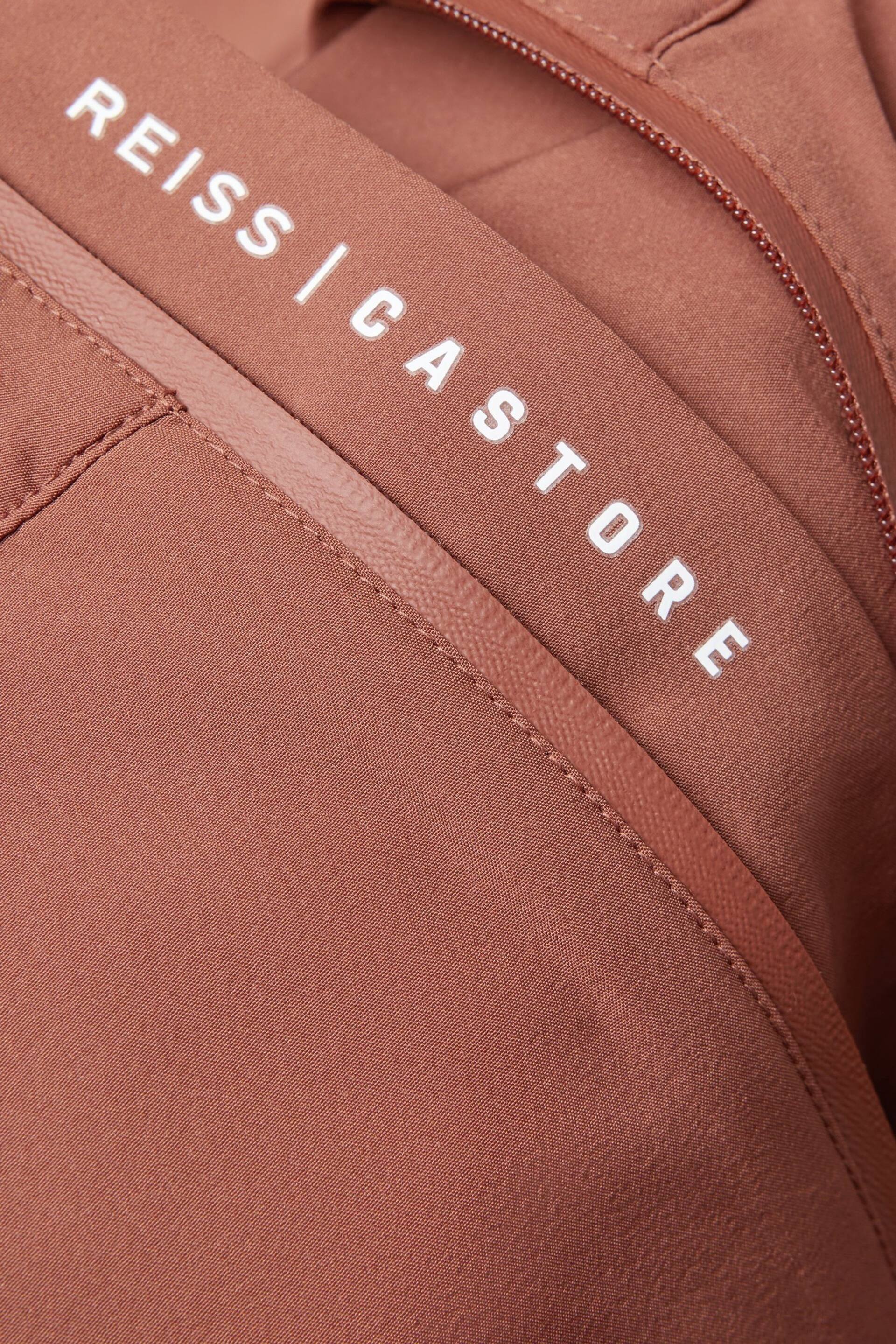 Reiss Rust Dalton Castore Water Repellent Track Jacket - Image 8 of 8