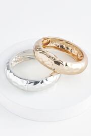 Gold/Silver Tone Chunky Bangle 2 Pack - Image 3 of 3