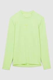 Reiss Iced Citrus Yellow Kash Castore Performance Long Sleeve Top - Image 2 of 9